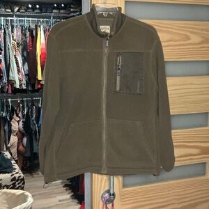 RedHead Men's Zip-Up Fleece Sweater - Olive/army green